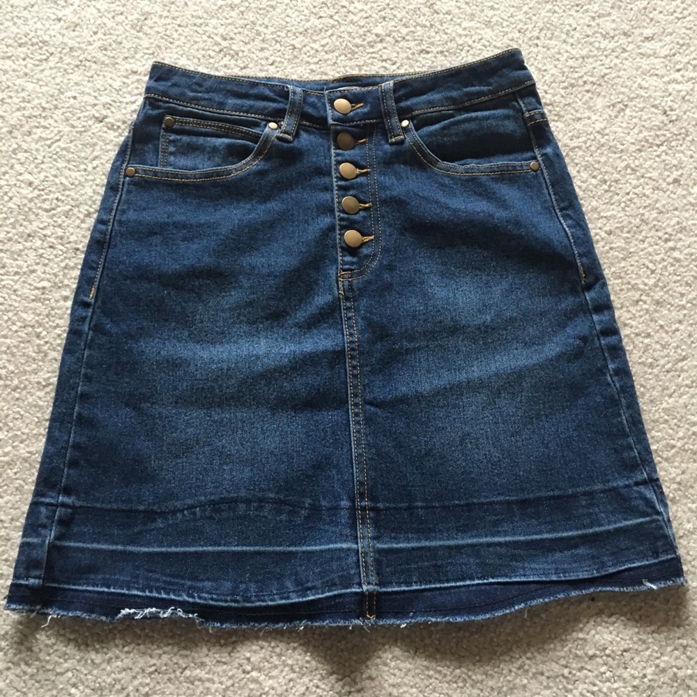 Dark Wash Jean Skirt